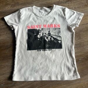 Brandy Melville Saint Marks NYC baby tee
